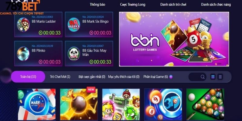 Các tính năng nổi bật tại sảnh BBin